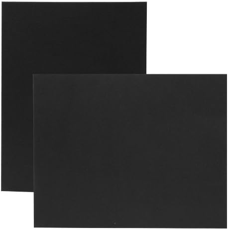 Pasta de fotos de papelão - 5x7 - pacote de 100 preto / ouro