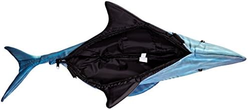 Bolsa de tubarão de pealra, azul escuro, tamanho único