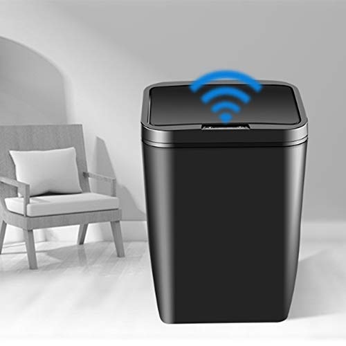ZYJBM INDUÇÃO Inteligente Lixo automático da sala de estar da sala de estar da cozinha elétrica com capa mudo smart home