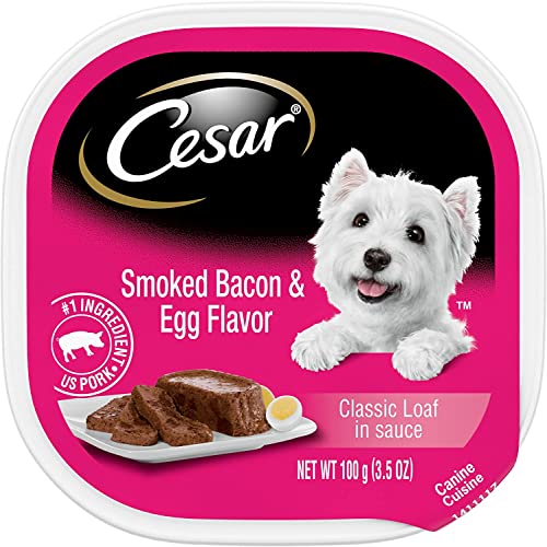 Cesar Sunrise Smoked Bacon e Cuisina Canina de ovo
