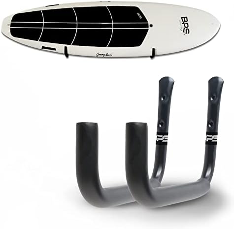BPS UltraTrong e Ultrapadded Storage Wall Rack para Surfboard/Longboard/Stand-Up Paddleboard com parafusos de aço inoxidável de grau marítimo