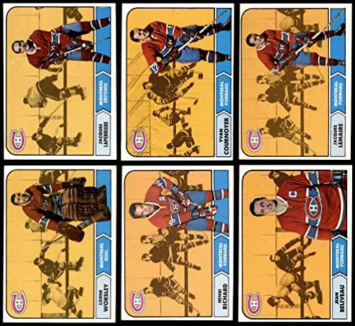 1968-69 Topps Montreal Canadiens Set Montreal Canadiens Ex/Mt Canadiens