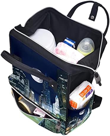 Mochila VBFOFBV Backpack, mochila de fraldas grandes, mochila de viagem, mochila de laptop para mulheres, paisagem noturna