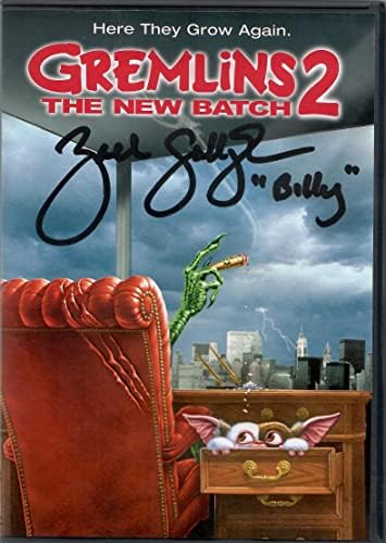Zack Galligan autografado assinado capa de DVD inscrita Gremlins 2 JSA Testemunha