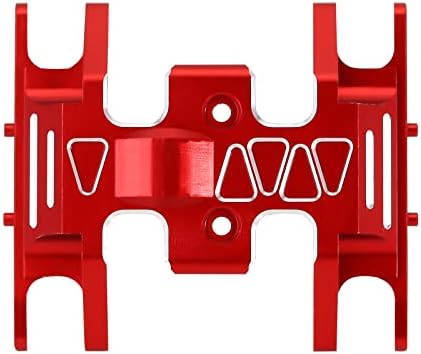 Placa de skid de lesão 1/24 RC Crawler Atualiza peças para axial SCX24 Gladiator Deadbolt C10 JLU Bronco （Red）