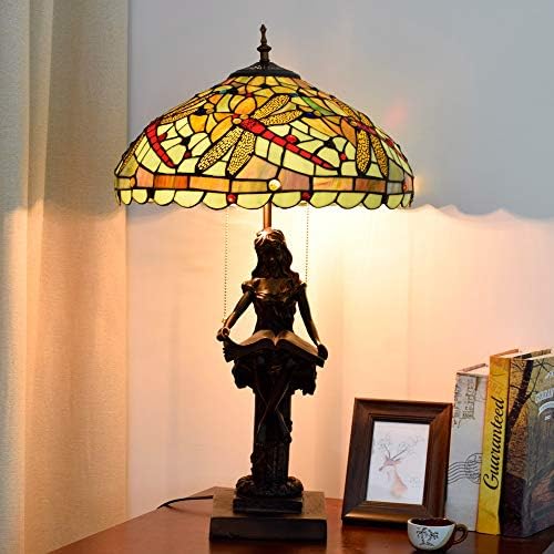 Lâmpada rústica de mesa de estilo tiffany 40 cm Tiffany manchado luminária de mesa de vidro estilo estilo pastoral europeu luminárias
