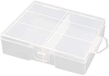 Contêiner de caixa de armazenamento de suporte de caixa de plástico rígido x-Dree para bateria de 24 x AA (Contened de Caja de Almacenamiento de Soporte de Caja de Plástico Duro para 24 x Pila AA