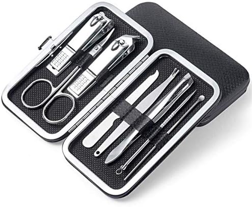 Serdas 8pcs multifuncionais Clippers de unhas Conjunto de aço inoxidável Pedicure Scissor Tweezer Manicure Set Kit Uil Art Tools