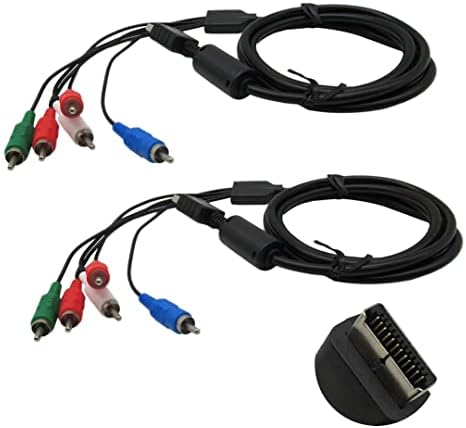 Componente HD RCA AV Video-Audio Cable cabo 180 cm/6ft 2pcs para Sony PlayStation 2 3 ps2 ps3 por haoyu