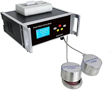 Medidor do testador de atividade da água para alimentos com 2 sensor de alta precisão Faixa de 0 a 1.000aw Função de registro de dados