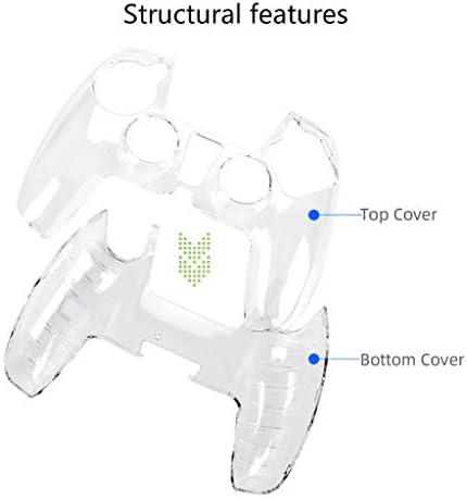 Hardware Pinhaijing transparente Claro protetor Caso de proteção Skin Ultra Slim Caso para PlayStation-5 Controller Acessórios