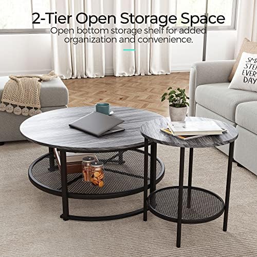 Linsy Home Round Coffee Table e Tifa