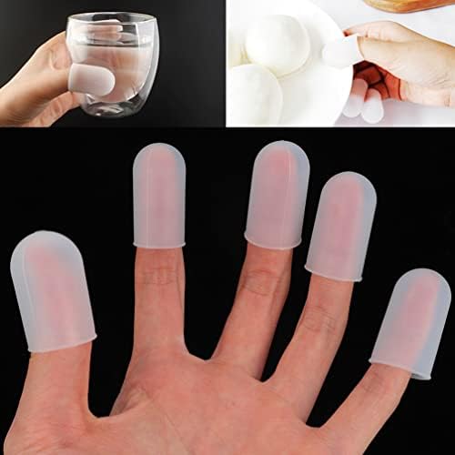 Mangas de dedo soluste mangas de dedo 5pcs Protetores de dedo Tampas dos dedos