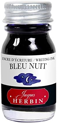 Jacques Herbin - Ref H115/19 - tinta de caneta -tinteiro - Bleu Nuit - 10ml Bottle