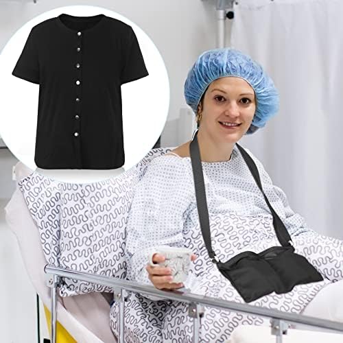 3 PCs MASTECTOMOM RECOVURNHA Camisa de camisa com camisa de recuperação cirúrgica Bolsa de drenagem de drenagem de mastectomia pós