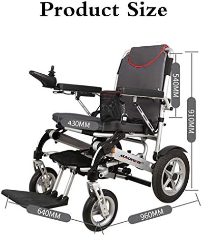 Mysgyh Yangping-Cadeiras elétricas dobráveis, cadeira de rodas elétricas, cadeira de mobilidade dobrável portátil, com controle remoto
