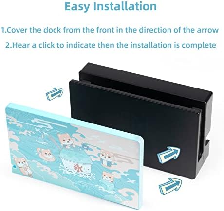 Geekshare Anti Scritch Scritch Dock Tampa- Padra de manga de placa face dura para switch Dock- DIY Substituição Shell compatível com