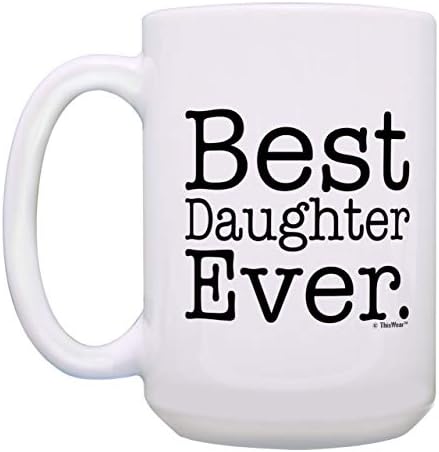 Presente para a filha melhor filha sempre divertida presente de Natal Presente de café caneca de caneca xícara de chá