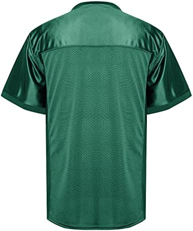 Tkjpywyh Blank Football Jersey, camisa atlética de futebol masculino masculino, camiseta em branco de esportes de