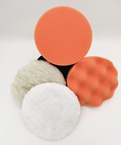 Kit de polimento de perfuração kit de polimento de 5 polegadas kit de lã almofadas de esponja blocos de esponja tampão de polimento