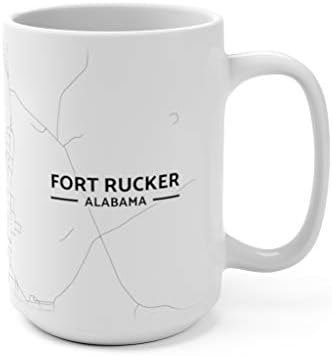 Fort Rucker, Alabama Al Map caneca
