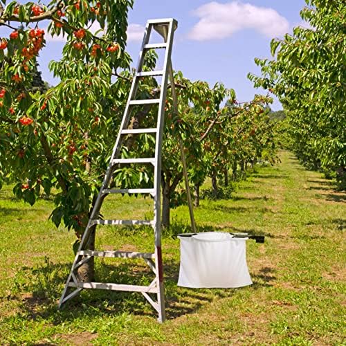 Ferramenta de seleção de frutas Picker de frutas ajustáveis ​​de aço inoxidável leve com torção de metal- cesto para