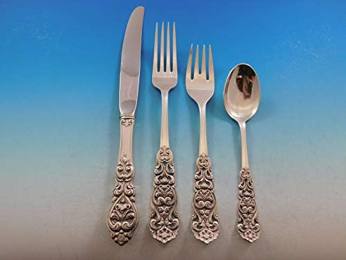 Valdres de Marthinsen Noruega Sterling Silver Falheres SERVIÇO 73 PCS Jantar