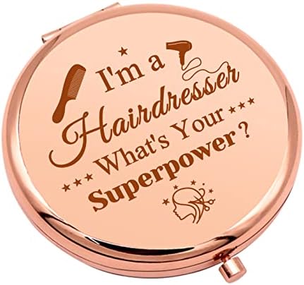 Presentes de cabeleireiro para mulheres Presentes de cabeleireiro para mulheres espelho de maquiagem compacto para cabeleireiro