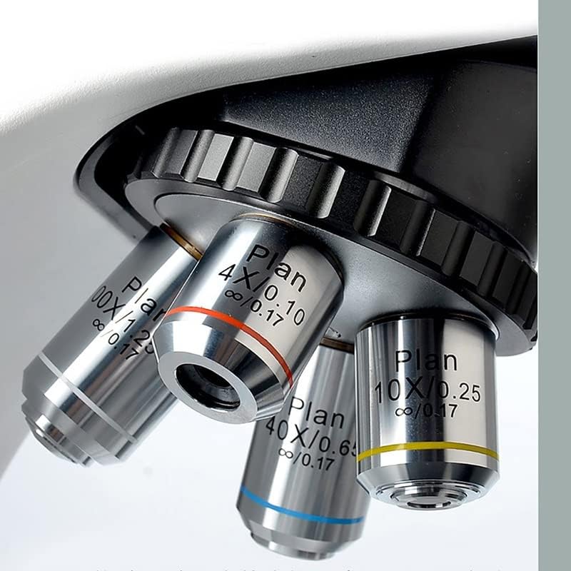 Acessórios para microscópio Microscópio biológico de prata 4x 10x 20x 40x 100x Plano infinito lente Objetivo Laboratório Consumíveis