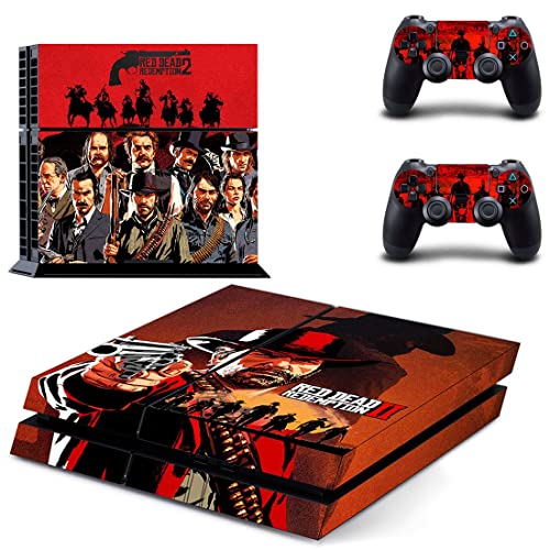 Game Gred Deadf e Redemption PS4 ou PS5 Skin Skinper para PlayStation 4 ou 5 Console e 2 Controllers Decal Vinyl V8671