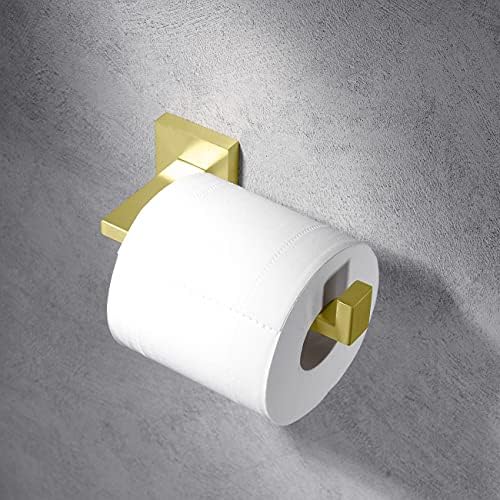Miyili tocador de papel higiênico, ouro escovado SU 304 Solder de rolo de montagem de parede de aço inoxidável para banheiro e cozinha, C06G