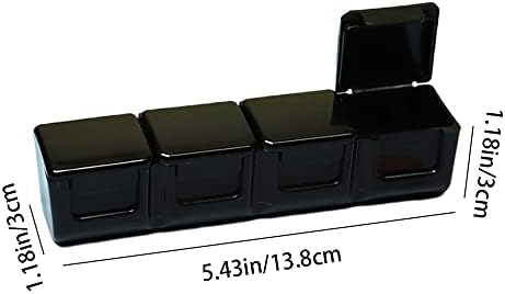 Caixa de armazenamento de comprimidos da caixa de comprimidos com 4 compartimentos caixa de comprimidos portáteis