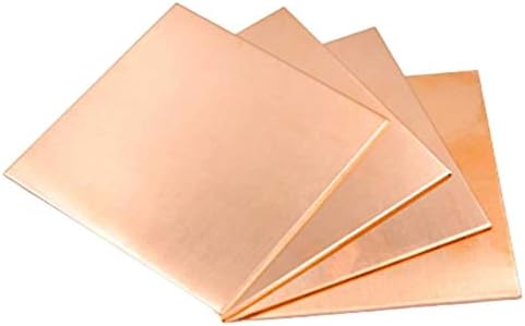 Placa Brass Placa de cobre Metal 99,9% Placa de folha pura de Cu ótima para artesanato, lojas de máquinas placa de cobre de