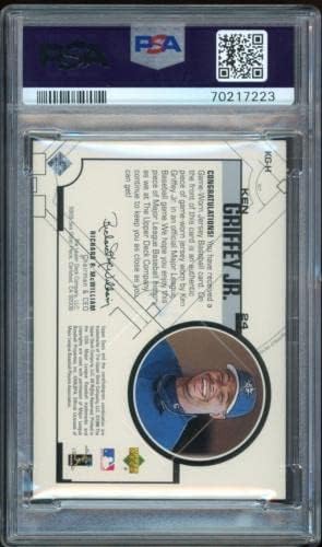 1999 Jersey de jogo de convés superior kgh ken griffey Jr. no cartão PSA Authentic Auto 10 - Jerseys autografados da MLB