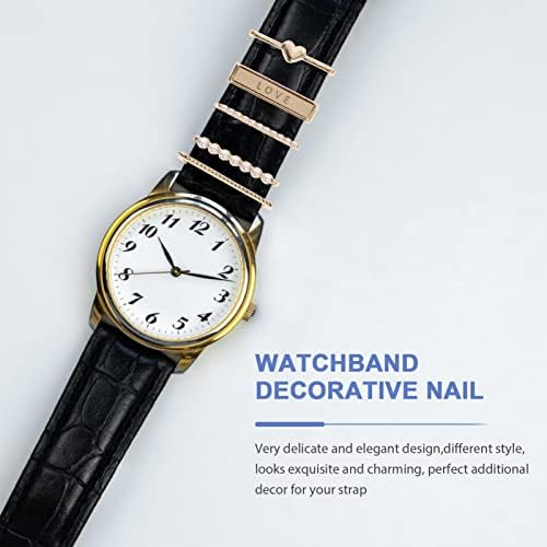 Ukcoco 5pcs watch watch strap watch band charms assistir banda anéis decorativos assistir banda banda decoração decorações decorações