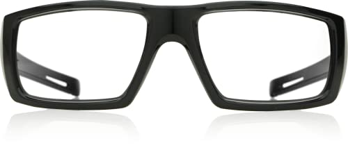 Óculos de segurança de ferro, quadro bronx-cheio, anti-capa anti-arranhão, claro