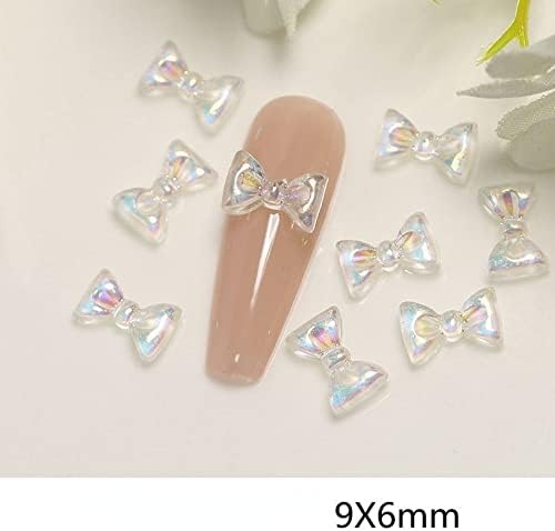 20pcs/conjunto de unhas de unhas japonês aurora jóias arco symphony 3d diariamente feminino use cristal borboleta Diy Decoração de unhas -