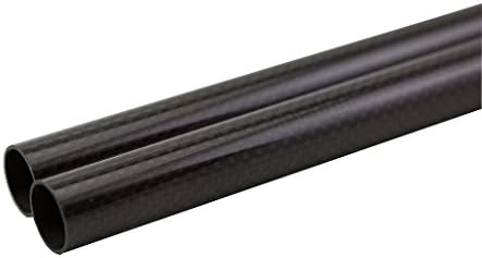 Tubo de fibra de carbono de 16 mm de roll de 3k Shina 3k 12mm x 16 mm x 500 mm brilhante para RC Quad