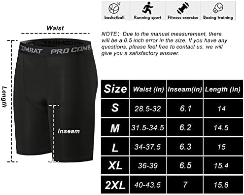 Shorts de compressão masculinos de hycoprto spandex esportes de roupas íntimas de roupa atlética Baselayer Treino de execução