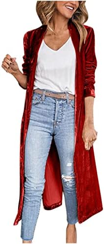 Casaco de lã falsa para a blusa feminina fina de casacos longos jaqueta de trincheira longa ladras de manga longa de luva longa de tamanho casual