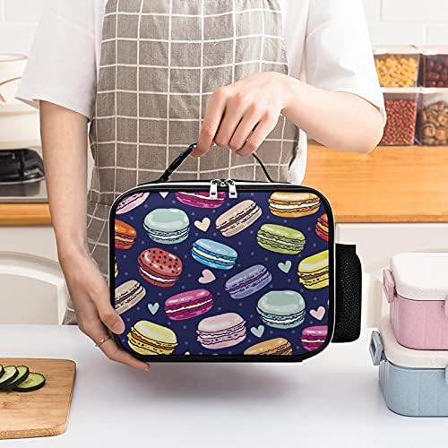 Funnystar variou Macarons Macaroon Lanch Box Isolle e Cold Leather Meal Pack Dinner Tote Bag Container para Caminhando Campo de Pesca