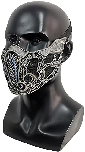 Mortal 2021 Flim Scorpion/Lin Kuei Warriors Kombat Máscara Latex Cospaly Masquerade Halloween adereços