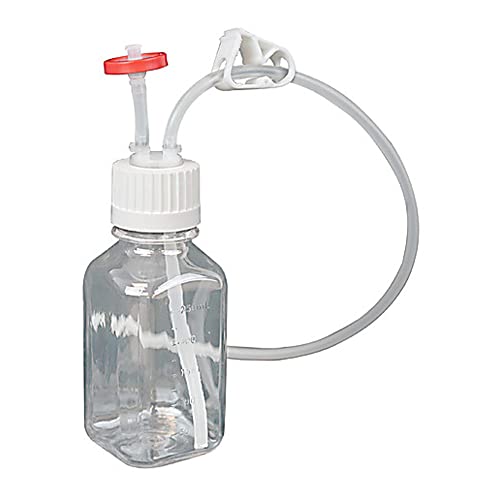 THOMAS 437-0006-FLS-TMS EZBIO MOMBLEIRO DE GARRAÇÃO de uso único com tubo de mergulho, 1000 ml, 38-430 Cap, comprimento