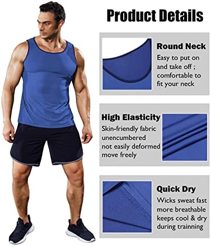Tampas de treino masculinas de coofandy 3 camisetas de ginástica de pacote muscular camiseta muscular fitness sleeseness