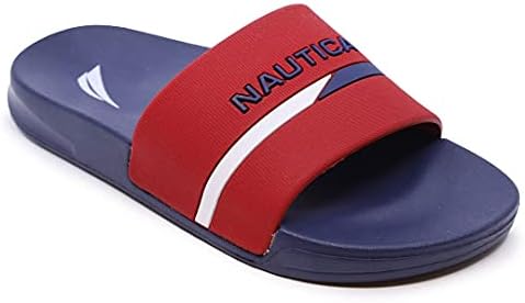 Nautica Kids Boys Youth Athletic Slide Slip -On Sandal -Big Kid/Little Kid