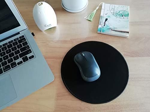 Gimnor 3 Pack Round Mouse almofadas com bordas costuradas, tapete de almofada de camundongo circular único, mousepad de