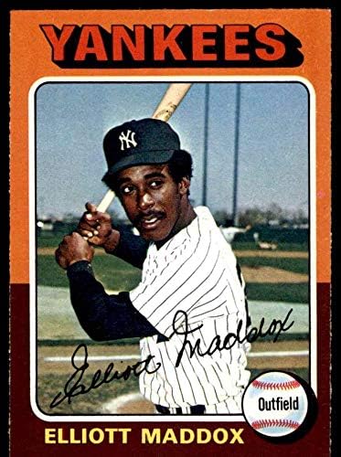 1975 O-Pee-Chee 113 Elliott Maddox New York Yankees NM Yankees