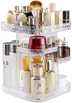 Organizador de maquiagem de Jinzunbao, organizador de beleza rotativo de 360 ​​graus para jóias de perfumes cosméticos, em