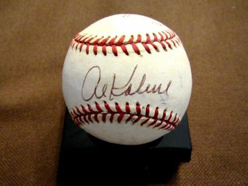 Al Kaline Ernie Harwell Carey Kell Tigers Hof Assinou Auto Oal Game Baseball JSA - Bolalls autografados