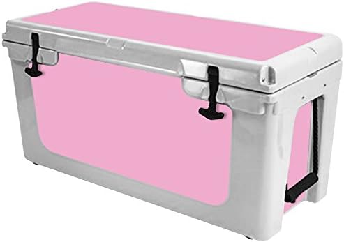 MightySkins Skin Compatível com RTIC 65 mais refrigerado - rosa sólido | Tampa protetora, durável e exclusiva do encomendamento